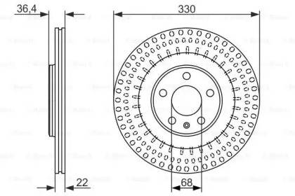 Тормозной диск Bosch 0986479750