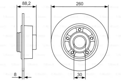 Диск тормозной Bosch 0986479761