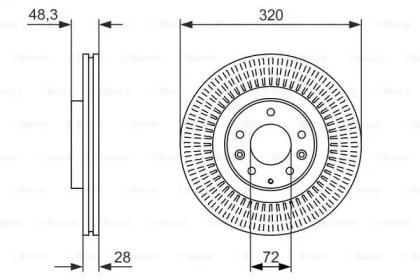 Диск тормозной Bosch 0986479795