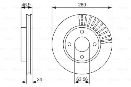 Диск тормозной Bosch 0986479837