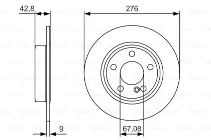 Тормозной диск Bosch 0986479A03
