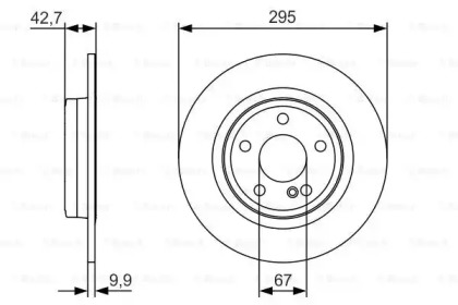 Диск гальмівний Bosch 0986479A04