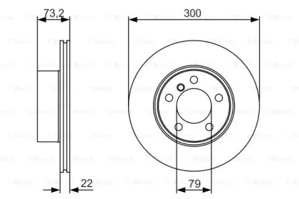 Диск тормозной Bosch 0986479A18