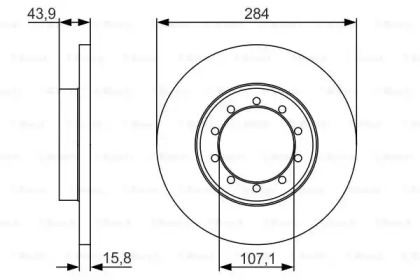 Диск тормозной Bosch 0986479A34