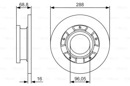 Диск тормозной Bosch 0986479A50