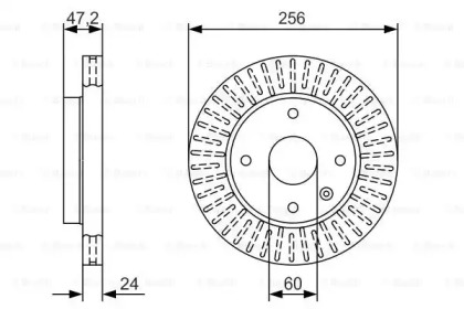 Тормозной диск Bosch 0986479A54