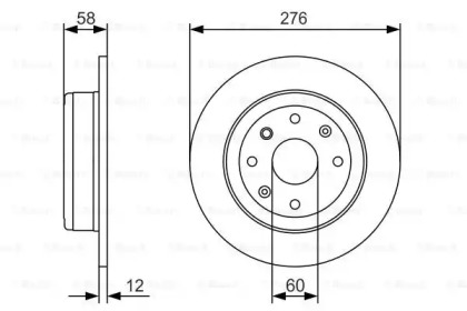 Диск гальмівний Bosch 0986479A56