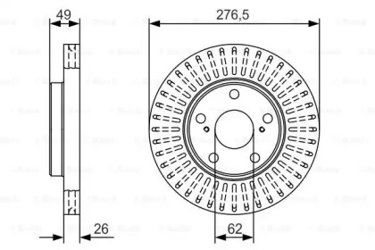 Диск гальмівний Bosch 0986479A62