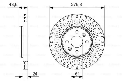 Тормозной диск Bosch 0986479A85