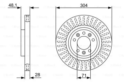 Диск гальмівний Bosch 0986479A89