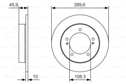 Диск тормозной Bosch 0986479B09