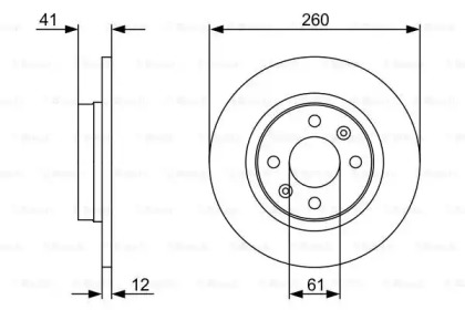 Диск тормозной Bosch 0986479B78