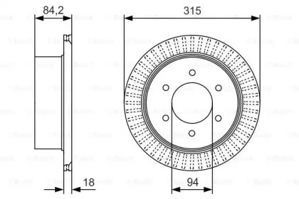 Диск тормозной Bosch 0986479C32