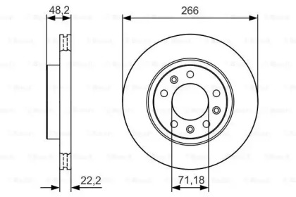 Тормозной диск Bosch 0986479C34
