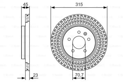 Тормозной диск Bosch 0986479C46