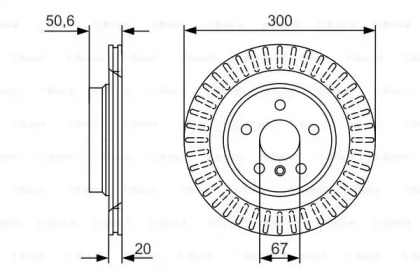 ДИСК ГАЛЬМIВНИЙ ЗАДНIЙ Bosch 0986479C95