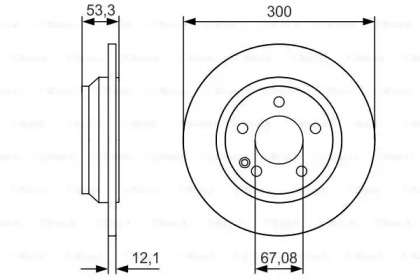 Диск гальмівний Bosch 0986479D12