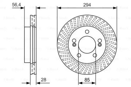 Диск тормозной Bosch 0986479D32