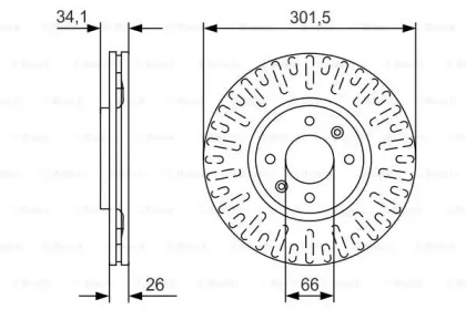 Диск тормозной Bosch 0986479D36