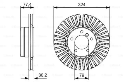 Тормозной диск Bosch 0986479D39