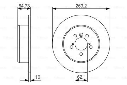 Диск тормозной Bosch 0986479R00
