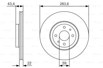 Тормозной диск Bosch 0986479R17