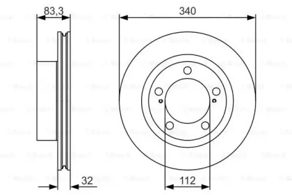 Тормозной диск Bosch 0986479R29