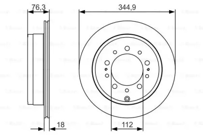 Тормозной диск Bosch 0986479R32