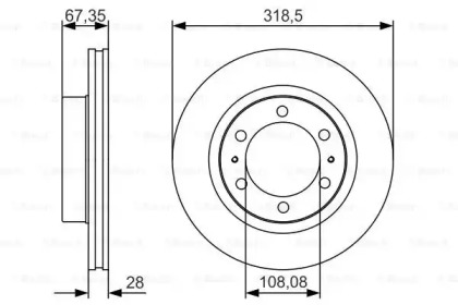 Тормозной диск Bosch 0986479R46