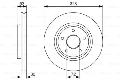 Диск гальмівний Bosch 0986479R48