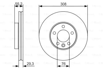 Тормозной диск Bosch 0986479R84