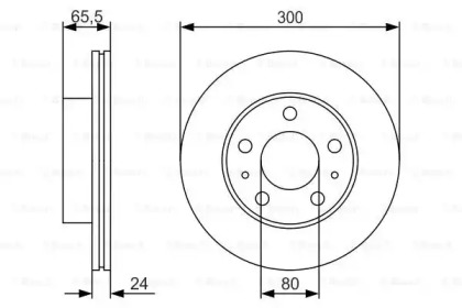 Диск тормозной Bosch 0986479R86