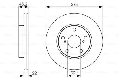 Диск гальмівний Bosch 0986479R97