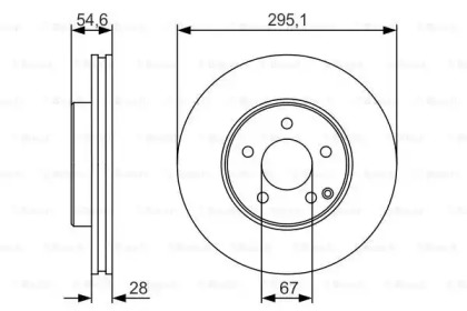Тормозной диск Bosch 0986479R99