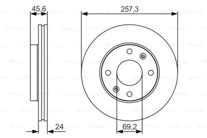 Тормозной диск Bosch 0986479S03