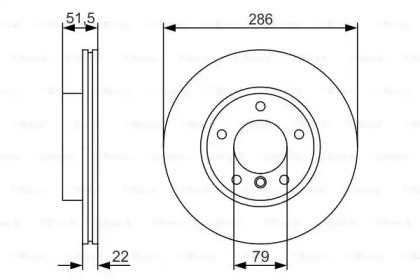 Диск гальмівний Bosch 0986479S10