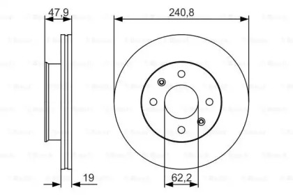 Тормозной диск Bosch 0986479S18