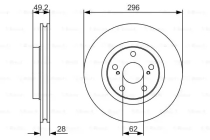 Тормозной диск Bosch 0986479S22