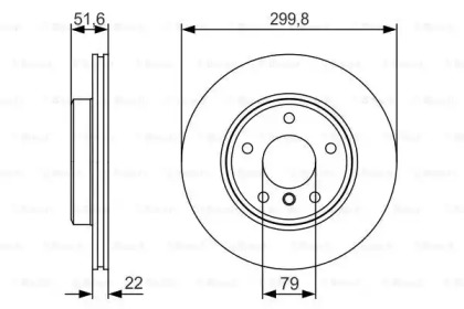 Диск гальмівний Bosch 0986479S32