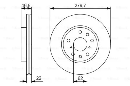 Диск тормозной Bosch 0986479S58
