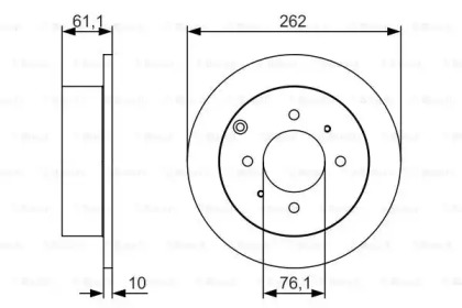 Диск тормозной Bosch 0986479S68
