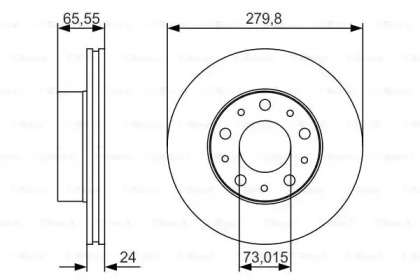 Тормозной диск Bosch 0986479S70
