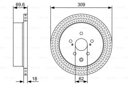Диск тормозной Bosch 0986479T57