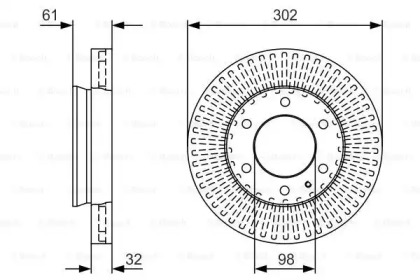 Диск тормозной Bosch 0986479V32