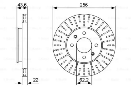 Диск тормозной Bosch 0986479V96