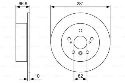 Диск тормозной Bosch 0986479W38