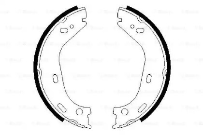 Колодки ручника MB S-class (W116/W126) 72-91 (160x25) Bosch 0 986 487 126