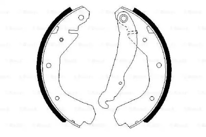 Тормозные колодки барабані Bosch 0986487213