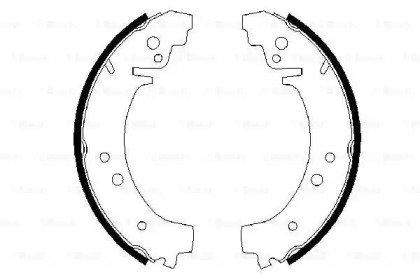 Тормозные колодки барабані Bosch 0986487217