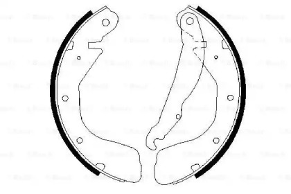 Колодки гальмівні (задні) Opel Astra 91-01/Corsa 82- (барабанні) (200x29) Bosch 0 986 487 263